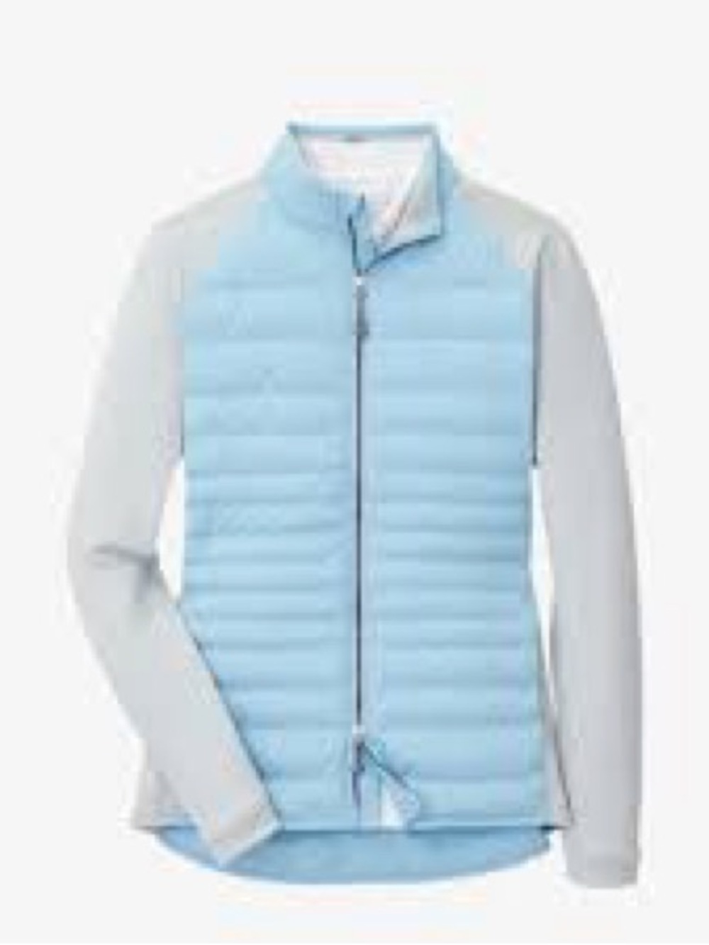 Peter Millar Women's Merge Hybrid Full Zip Jacket size Medium light blue
